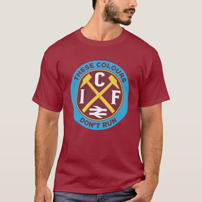 T-shirt ICF Intercity Firme Anglais Football Hooligan Ultr (Devant)