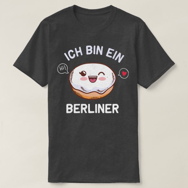 T-shirt Ich bin ein Berliner fr Berliner (Design devant)