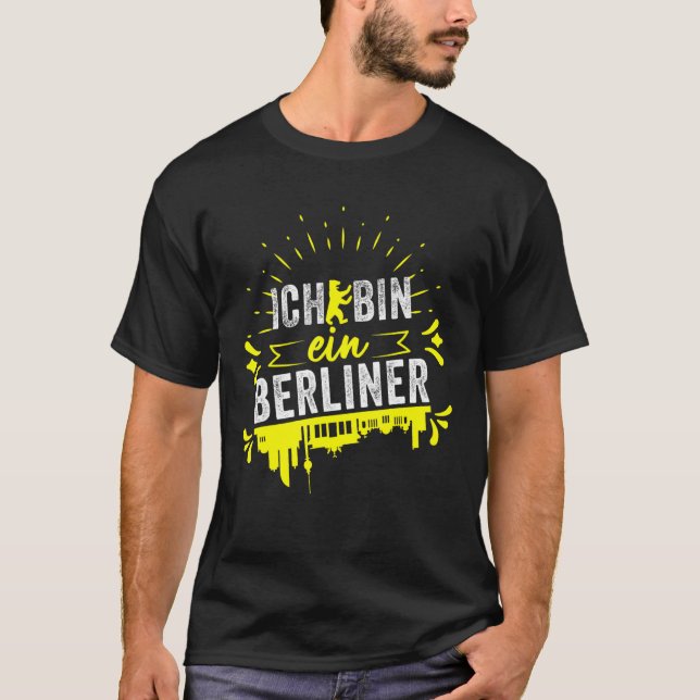 T-shirt Ich Bin Ein Berliner Sweet Berlin Sites touristiqu (Devant)