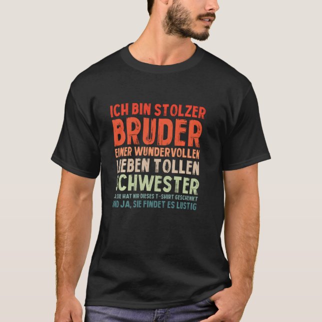 T-shirt Ich Bin Stolzer Bruder drôle Idée (Devant)