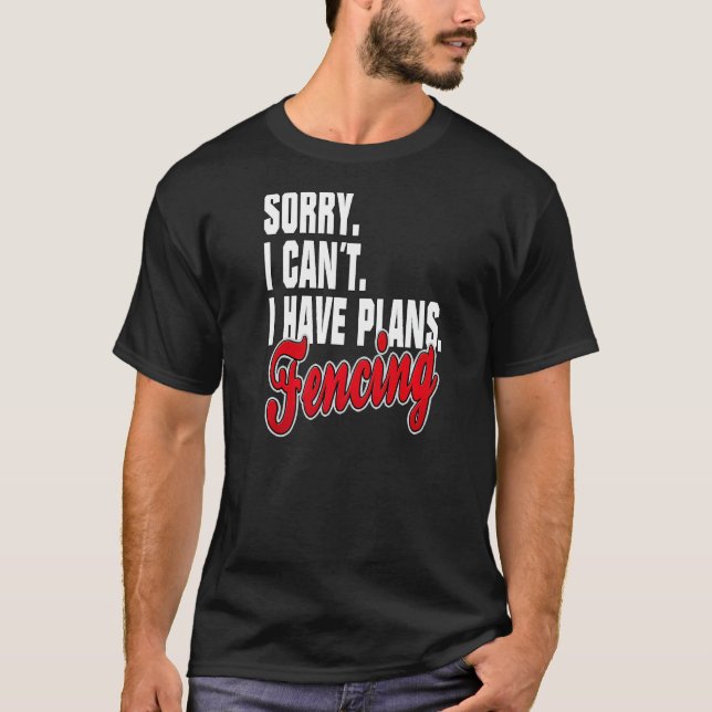 T-shirt Ich Habe Plane Fechter, Déclaration Dit Tenue (Devant)