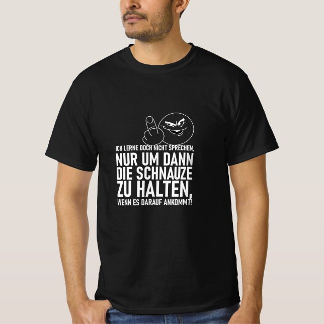 T-SHIRT ICH LERNE DOCH NICHT SPRECHEN (Devant)