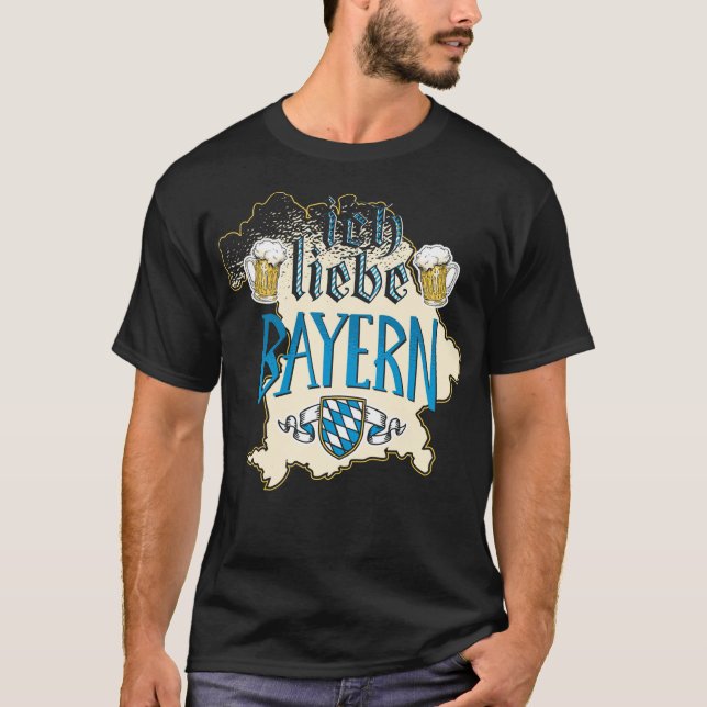 T-SHIRT ICH LIEBE BAYERN (Devant)
