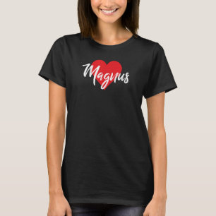 T-shirt Ich Liebe Magnus Vorname Liebe Herz