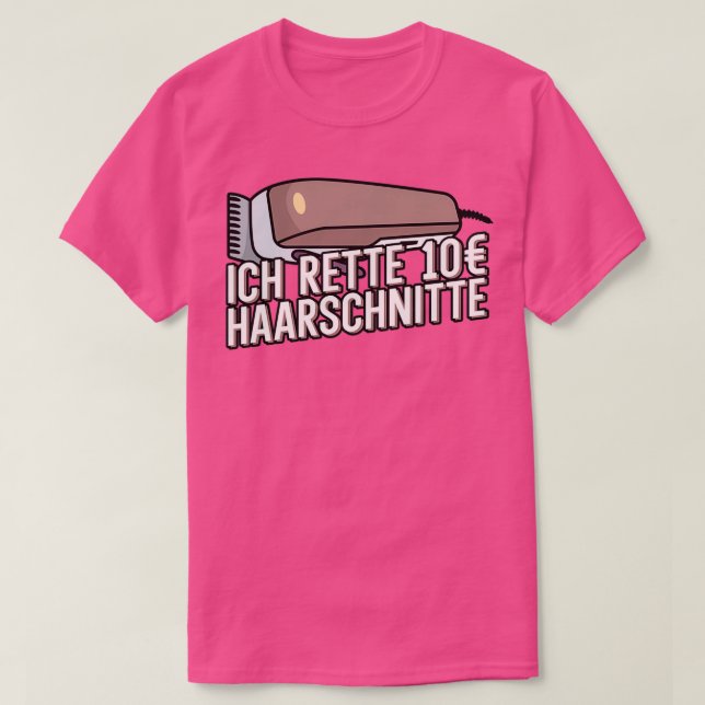 T-shirt Ich rette 10 Haarschnitte Herren Friseur Barber Ba (Design devant)