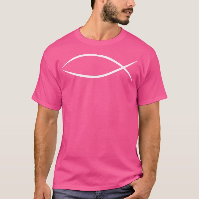 T-shirt Ichthys Ichthus Jésus Poisson Symbole chrétien (Devant)