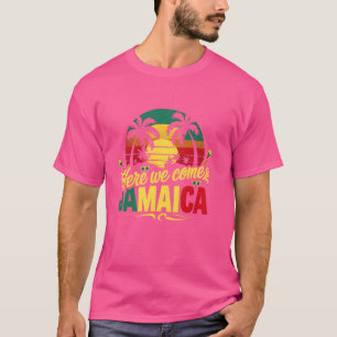 T-shirt Ici Nous Venons Jamaïque Pour Filles Famille Vacat