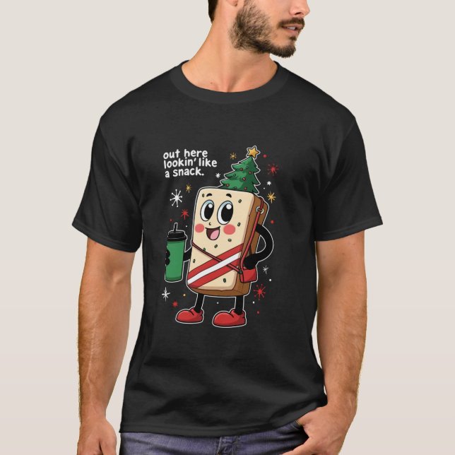 T-shirt Ici, On A L'Air D'Un Snack Funny Christmas Tree (Devant)