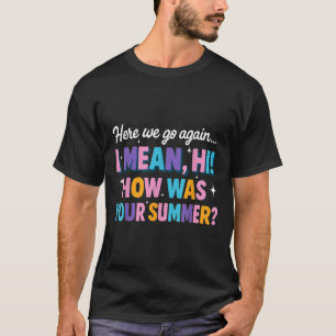 T-shirt Ici On Va Encore Je Veux Dire Bonjour Comment Étai