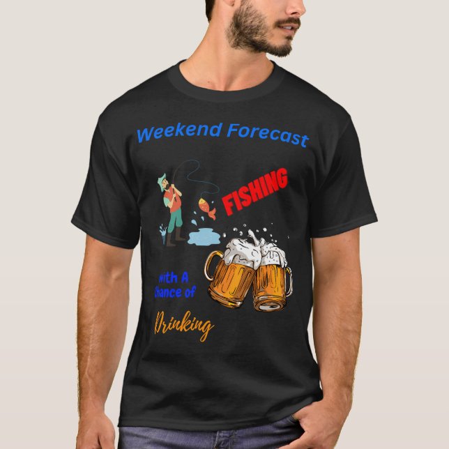T-SHIRT ICI POISSONNEUX POISSON / PÊCHE (Devant)