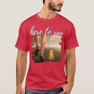 T-shirt Ici Pour Exécuter Jogging Runner Sport
