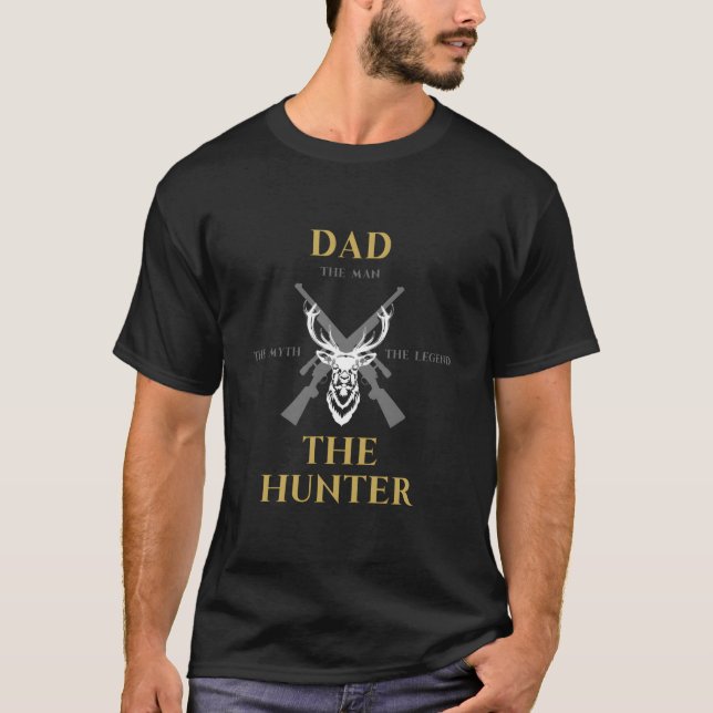 T-shirt Ici pour la chasse chasse (Devant)