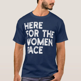 T-shirt ici pour la race féminine