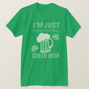 T-shirt Ici pour le Jour de la Saint Patrick de bière