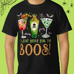 T-shirt Ici pour les Boos Halloween Cocktails
