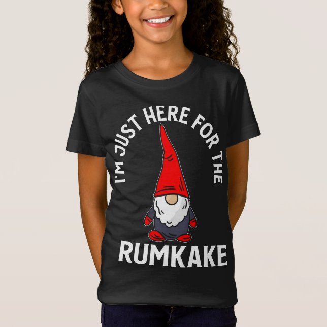 T-Shirt Ici Pour Les Gnomes Krumkake Jour de Noël (Devant)