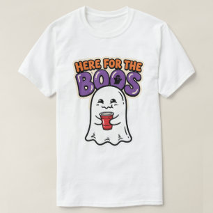 T-shirt Ici pour les Huées Art de Fête d'Halloween de Fant