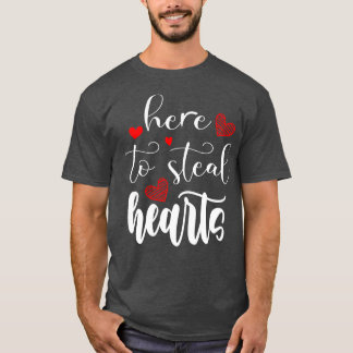 T-shirt ici pour voler les coeurs