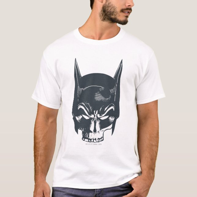 T-shirt Icône Batman Cowl/Skull (Devant)