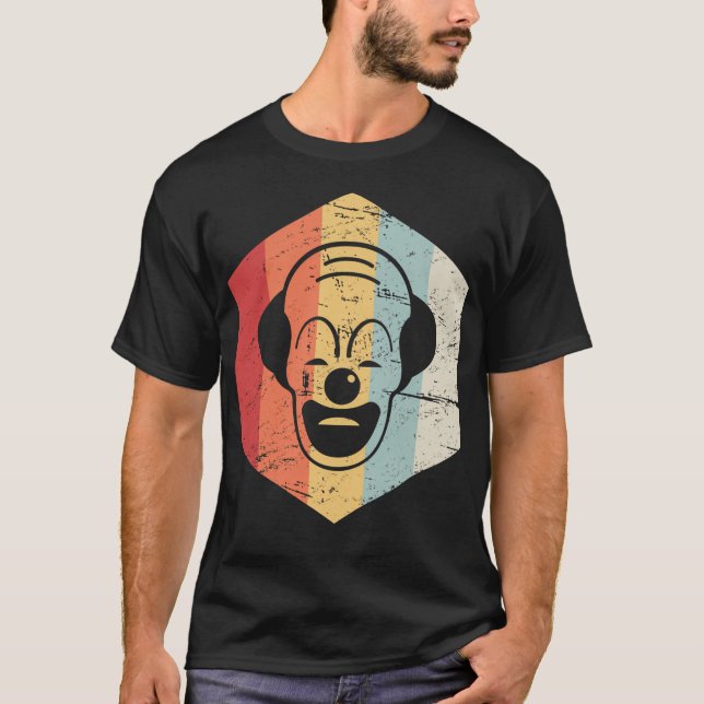 T-shirt Icône Clown Déplaisant rétro (Devant)