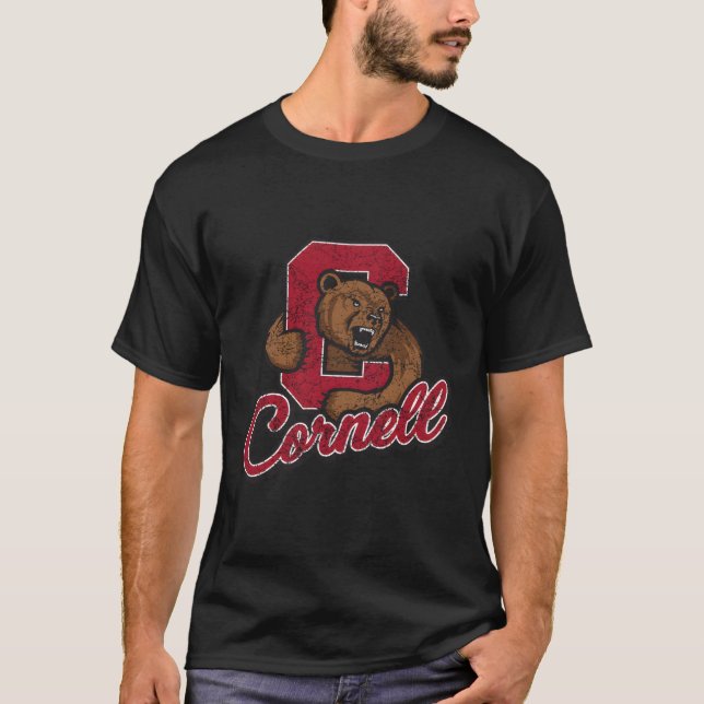 T-shirt Icône Cursive De Cornell Big Red (Devant)