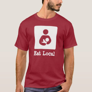 T-shirt Icône d'allaitement/d'allaitement local