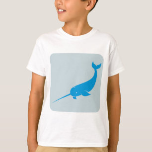T-shirt Icône de baleine de Narwhal