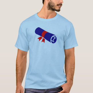 T-shirt Icône de diplôme de fin d'études en bleu marine av