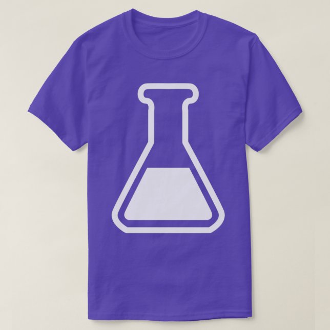 T-shirt Icône de flacon de laboratoire de chimie (Design devant)