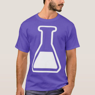 T-shirt Icône de flacon de laboratoire de chimie