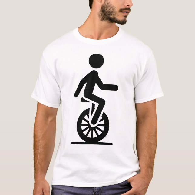T-shirt Icône de monocycle (Devant)