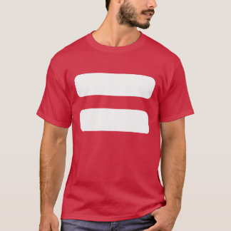 T-shirt Icône de signes d'égaux