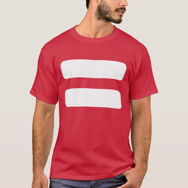 T-shirt Icône de signes d'égaux (Devant)