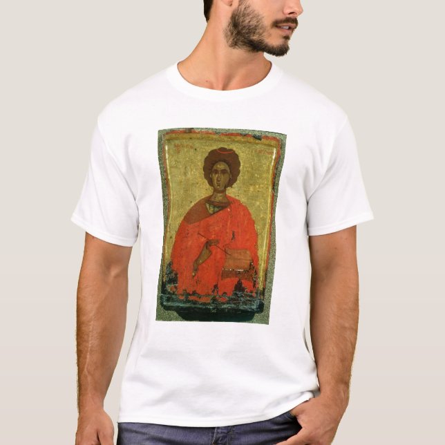 T-shirt Icône de St Pantaleon de Nicomedia (Devant)