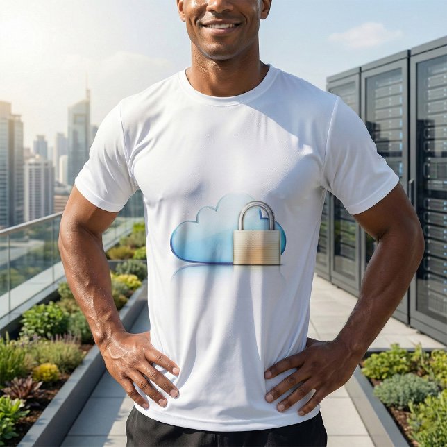 T-shirt Icône de stockage cloud sécurisé avec cadenas (Créateur téléchargé)