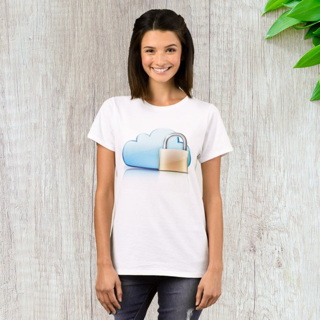 T-shirt Icône de stockage cloud sécurisé avec cadenas (Créateur téléchargé)