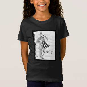 T-Shirt Icône de style d'Apple sauvage   - croquis moderne