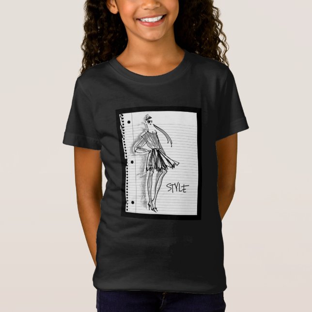 T-Shirt Icône de style d'Apple sauvage | - croquis moderne (Devant)