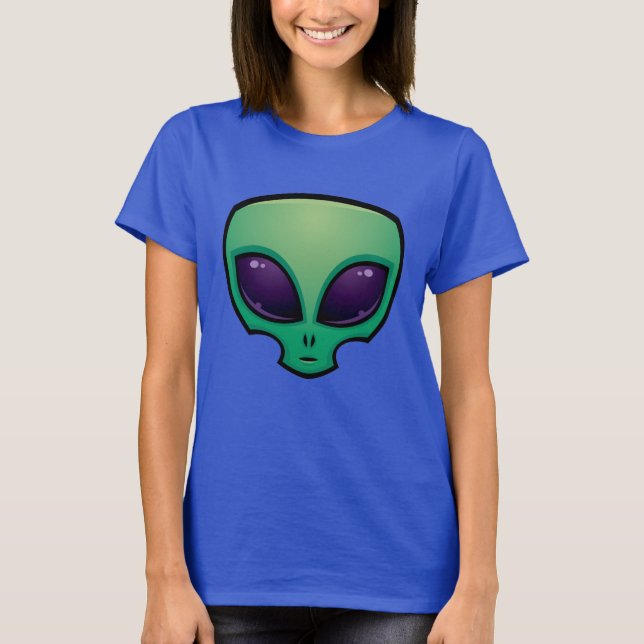 T-shirt Icône de tête de l'Alien (Devant)