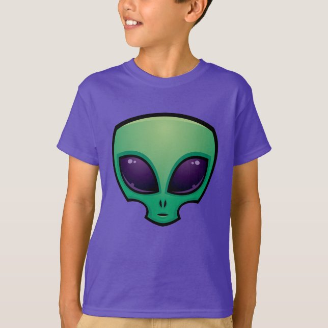 T-shirt Icône de tête de l'Alien (Devant)