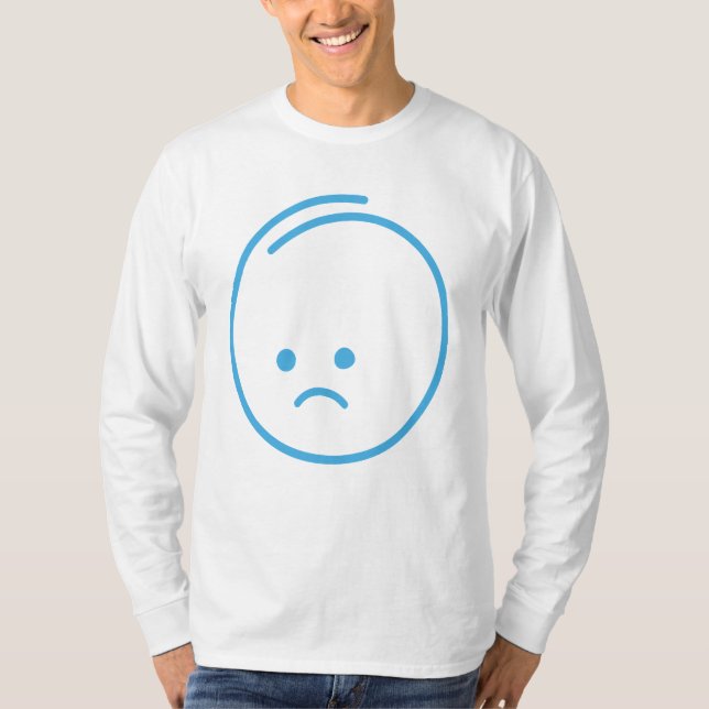 T-shirt Icône de Tristesse Minimaliste (Devant)