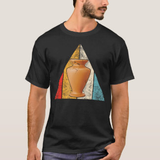 T-shirt Icône de vase en argile rustique