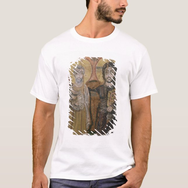 T-shirt Icône dépeignant Abbott Mena avec le Christ (Devant)