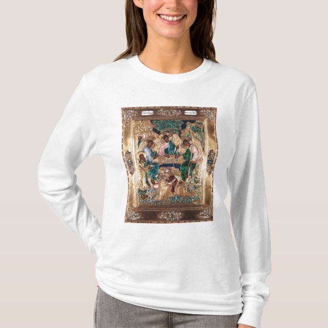 T-shirt Icône dépeignant Abraham et les trois anges (Devant)