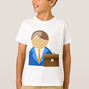 T-shirt Icône d'homme d'affaires professionnel avec mallet