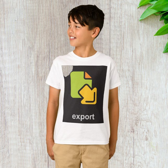T-shirt Icône Exporter (Créateur téléchargé)
