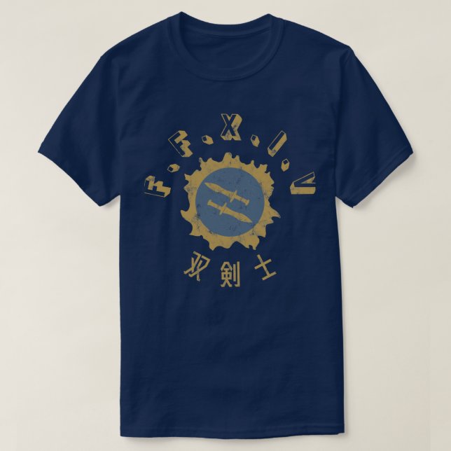 T-shirt Icône FFXIV Rogue Gold (Design devant)
