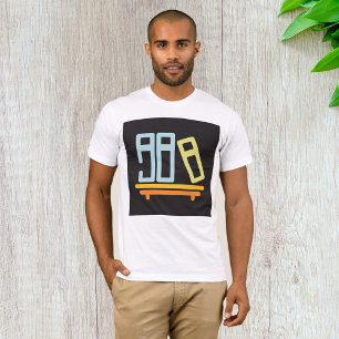T-shirt Icône graphique minimaliste de bibliothèque