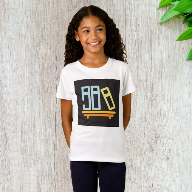 T-Shirt Icône graphique minimaliste de bibliothèque (Créateur téléchargé)