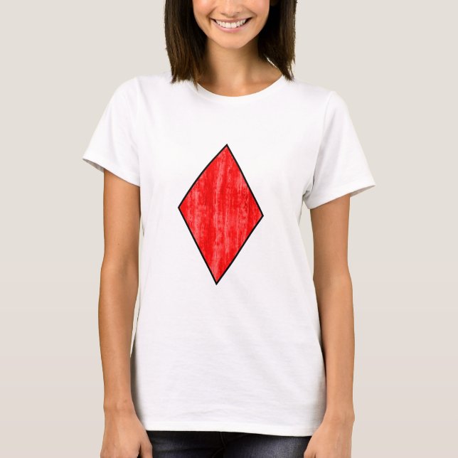 T-shirt Icône Lecture de Cartes Diamants (Devant)
